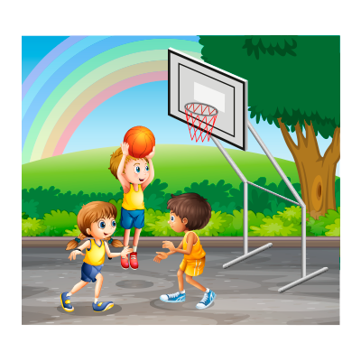 Jugar al baloncesto